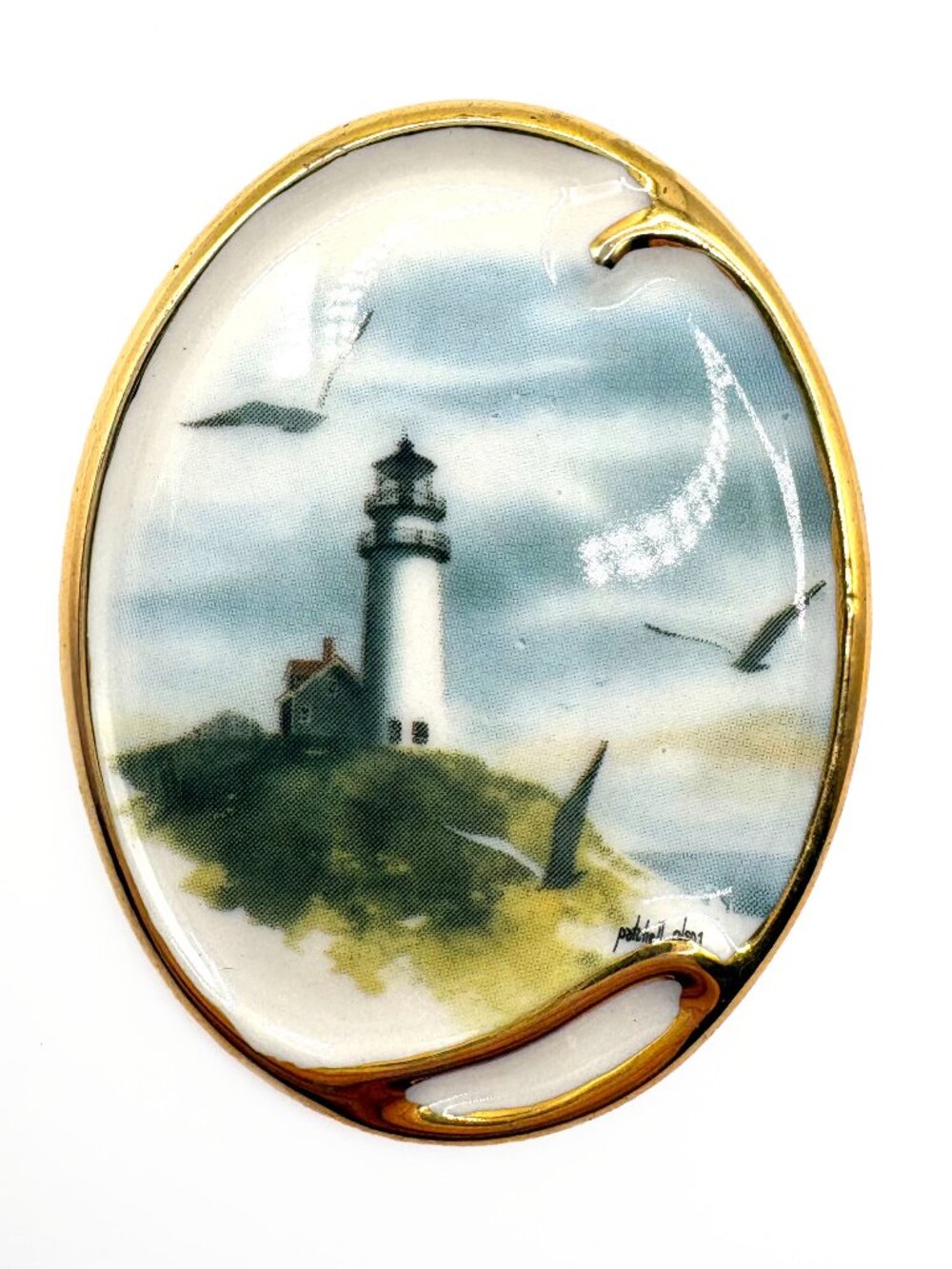 Vintage Light House Brooch Patchell Olson
